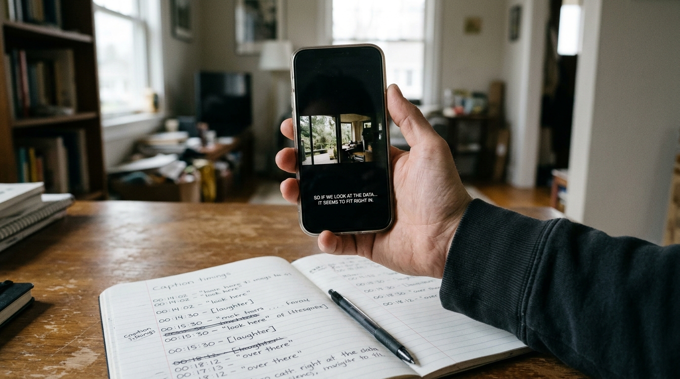How to caption an AI film for sound-off viewing without covering your picture