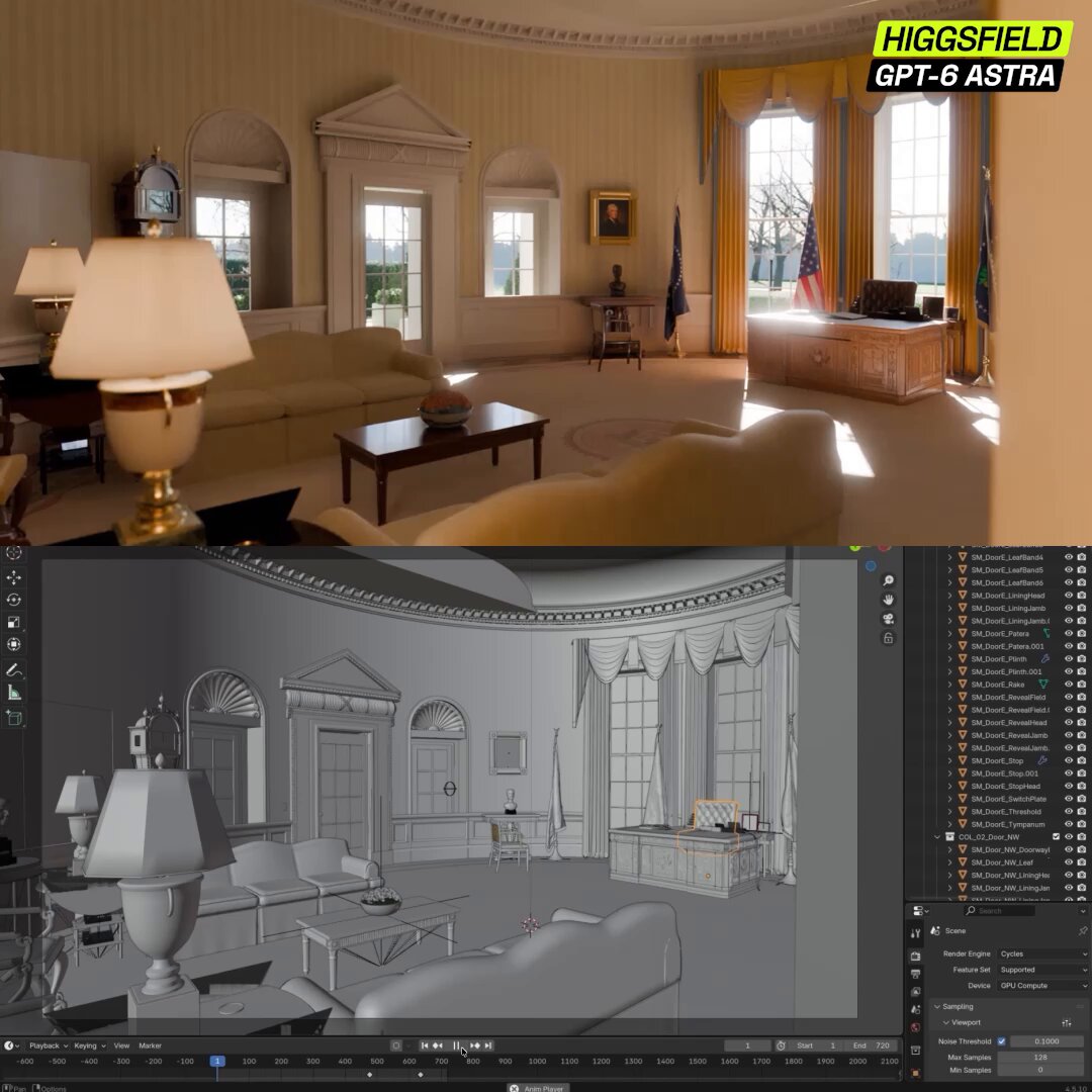 OpenAI's GPT-6 Astra is now driving Higgsfield's 3D production pipeline, and it gives AI filmmakers a single-prompt path from concept to rendered scene