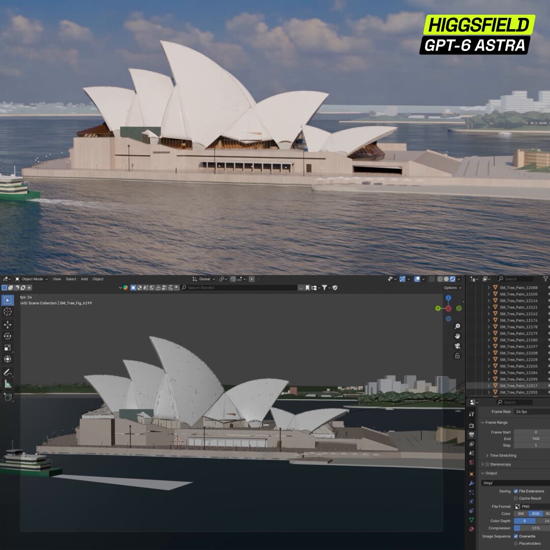 Higgsfield's GPT-6 Astra pipeline is now rebuilding the Seven Wonders of the Ancient World from nothing but written descriptions