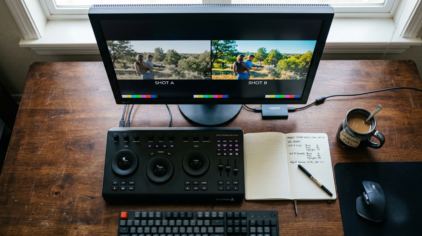 How to colour grade AI footage that refuses to match