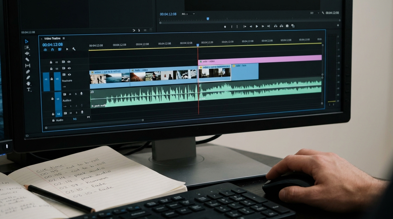 How to score your AI film with a three-cue music plan and cut to it